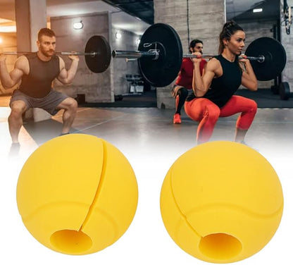 Pull Up Bar Thick Bar Adapter,Thick Bar Adapter Thick Bar Grips, Weight Grips for Dumbbells,Thick Grip Training Adapter for Dumbbell Barbell Weight Lifting Fitness Exercise(yellow)