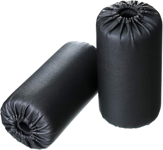 Foam Foot Pads Rollers Set of a Pair (8"x4"x20mm) for Home Gym Exercise Machines Equipments Replacements with 1 Inch Rod