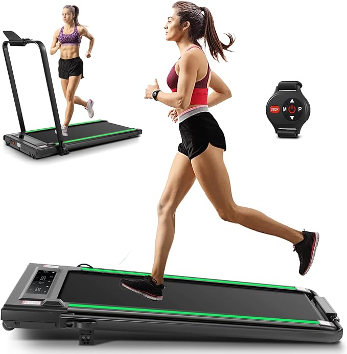 ANCHEER Treadmills with Incline, 4 in 1 Foldable Treadmill with LED Touch Screen, Under Desk Treadmill, 2.5HP Powerful Walking Treadmill for Home Gym Office with Remote, No Assembly Needed