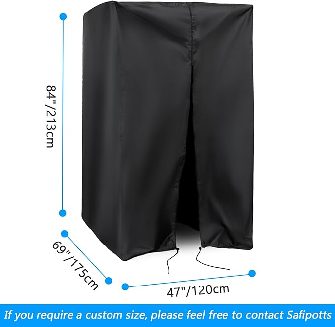 Squat Rack Cover, Waterproof Outdoor Gym Equipment Covers with Zipper for Squat Rack/Weight Lifting Rack/Home Gym Workout Equipment