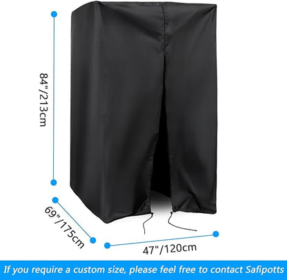 Squat Rack Cover, Waterproof Outdoor Gym Equipment Covers with Zipper for Squat Rack/Weight Lifting Rack/Home Gym Workout Equipment