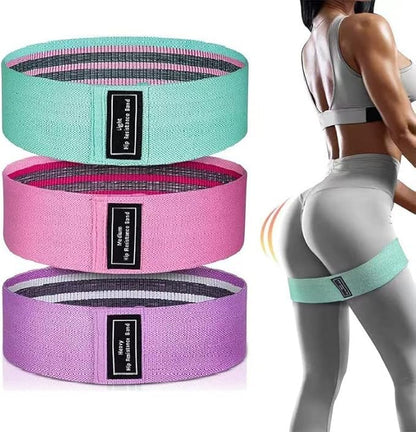 Exercise Bands Tension Belt Fitness Elastic Upgraded Non-Slip Ring Belt Hip Ring Lifting Hip Belt