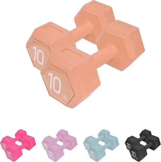 Dumbbell Sets - 5/10/15/20/25/36 lb Dumbbells Pair Hand Weights Set of 2 - Easy Grip - Arm Weights for Men and Women, Home Gym Exercise Equipment for Workouts Fitness Strength Training