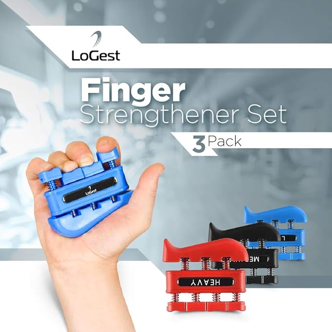 Finger Strengthener - Finger Exerciser for Forearm and Hand Strengthener - Hand Grip Workout Equipment for Musician, Rock Climbing and Therapy