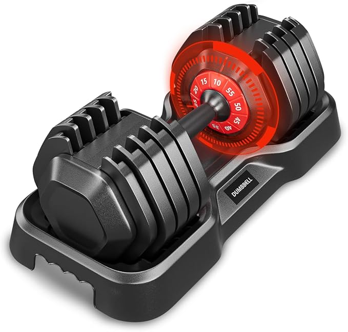 VEICK 55 lbs Adjustable Dumbbell