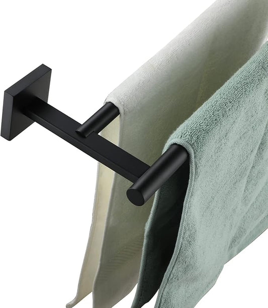 KOKOSIRI Bathroom Towel Bars 16 Inch Towel Rails Matte Black 40CM Hand Towel Holder for Bath Kitchen Wall Stainless Steel B5005BK-L16