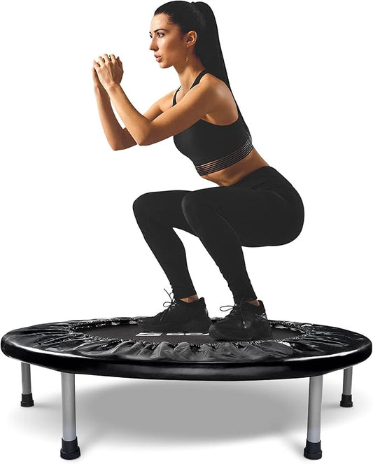 BCAN 36/38 Mini Trampoline Rebounder Trampoline for Adults Max Load 170lbs/300lbs Small Trampoline Exercise Trampoline Fitness Trampoline Indoor/Garden Workout