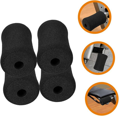 4pcs Sponge Cover Ab Training Sleeve Buffer Tube Pad Bench Press Foam Gym Exercise Equipment Roller Pad Replacement Fitness Equipment Buffer Tube Cover Outer Diameter Accessories