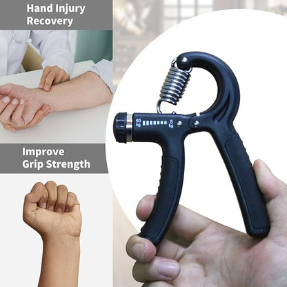 Grip Strength Trainer Adjustable Resistance 22-132 Lbs Hand Grip Strengthener Forearm Exerciser with Counter