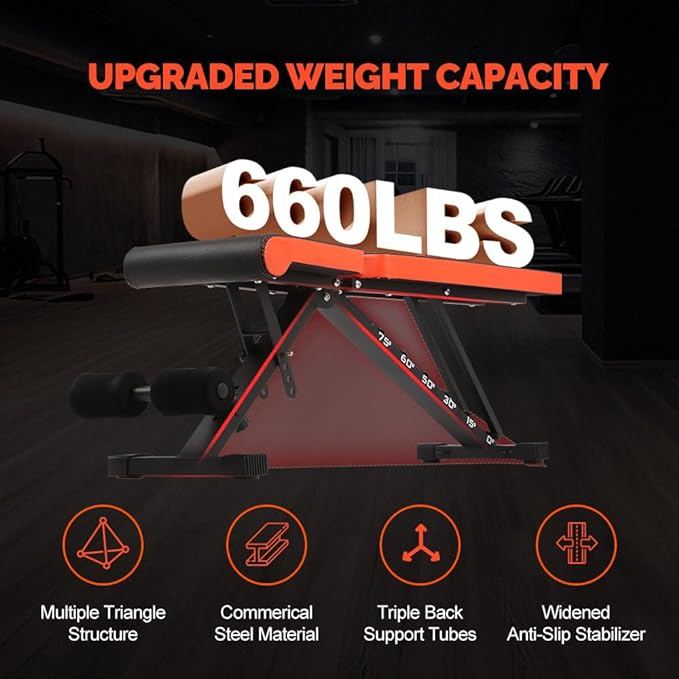 Weight Bench Adjustable Training Bench Full Body Weight Bench Utility Bench Incline Decline Fitness Bench for Home Gym