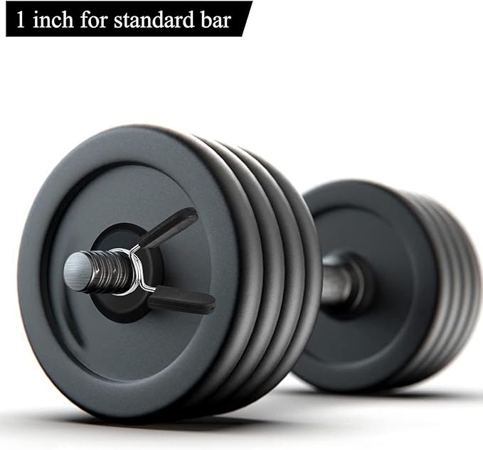 Barbell Clamps Dumbbell Spring Clip Circlip Collars 1