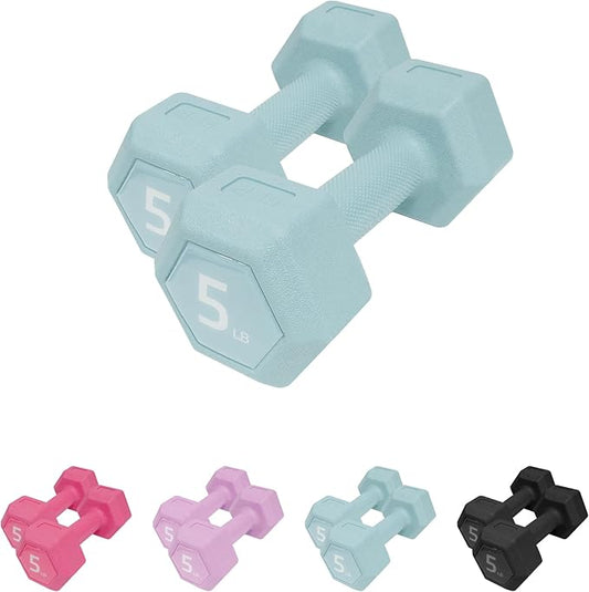 Dumbbell Sets - 5/10/15/20/25/36 lb Dumbbells Pair Hand Weights Set of 2 - Easy Grip - Arm Weights for Men and Women, Home Gym Exercise Equipment for Workouts Fitness Strength Training