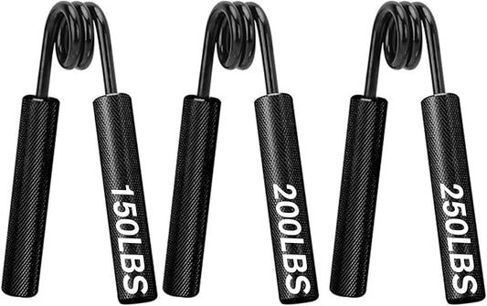 Hand Grip Strengthener,3 Pack (150,200,250lbs) Grip Strength Trainer Forearm Strengthener Hand Strengthener for Home Gym & Office