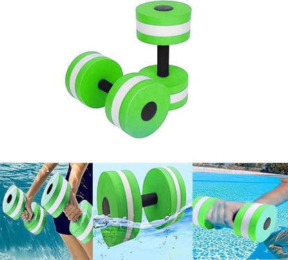 2PCS Aquatic Exercise Dumbells,DIY Water Aerobic Exercise Foam Dumbbells,Water Fitness Exercises Equipment for Adults, Kids,Women Weight Loss