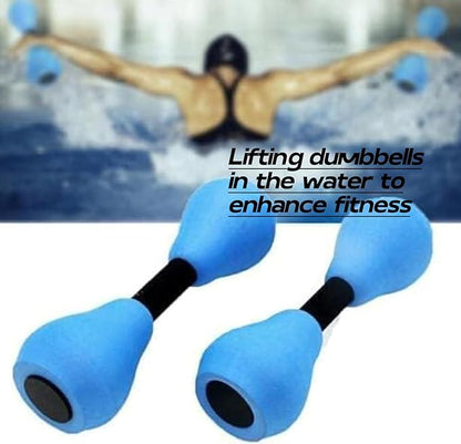 2Pcs Water Fitness Dumbbells, DIY Water Aerobics Foam Dumbbells, Adults, Kids, Women Weight Loss Water Fitness Equipment, Blue, ZRNFC132