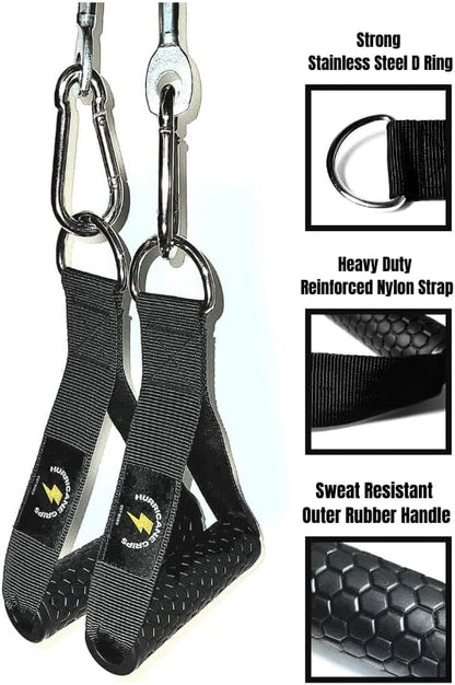 Exercise Cable Handle - Gym Cable Grip - Machine Cable Attachment - Resistance Band Handles - Heavy Duty Cable Handle - Weight Lifting Handles - Fits Any Machine