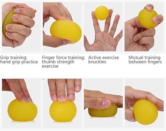 Hand Stress Relief Balls,Hand Exercise Balls Hand Therapy Balls Hand Squeeze Balls for Stress Relief, Arthritis Pain Relief