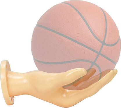 Hand Shaped Basketball Holder Wall Mount Gifts Basketball Room Decor Accessories Art Ball Decor Stand for Basketball, Football, Soccer, Volleyball