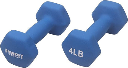 HEX Neoprene Dumbbell |Coated Colorful Hand Weights in Pair