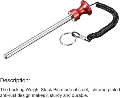 uxcell Weight Stack Pin with Pull Rope Magnetic Strength Training Equipment