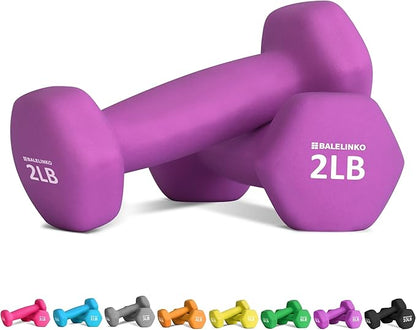 Balelinko Home Gym Equipment Workouts Strength Training Weight Loss Pilates Weights Yoga Sets Weights for Women, Men, Seniors and Youth