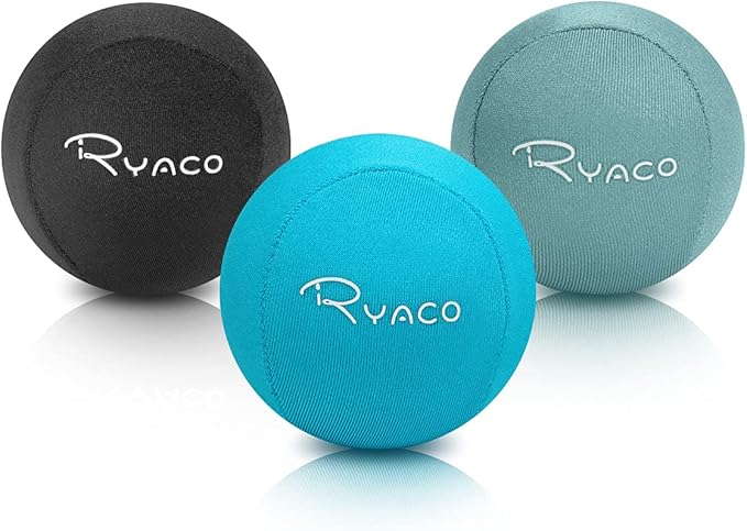 Ryaco Stress Balls for Adults & Kids, Squeeze Balls for Hand Therapy, Relief Anxiety Stress Ball, Physical Therapy Fidget Stress Ball, Hand Exercise Ball for Grip Strength, Tri-Density Stress Balls