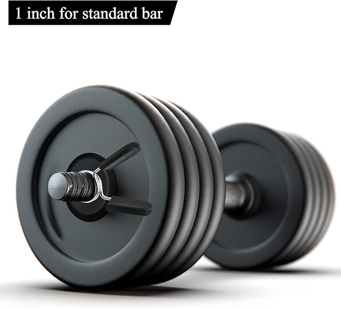 Barbell Clamps Dumbbell Spring Clip Circlip Collars 1 1 Inch