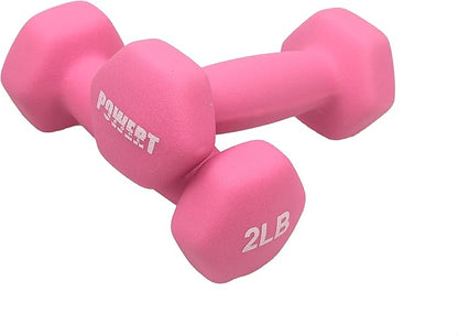 HEX Neoprene Dumbbell |Coated Colorful Hand Weights in Pair