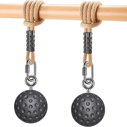 SELEWARE Pull Up Ball Grip, Non-Slip Rock Climbing Holds Pull Up Power Ball for Strength Training Attachment, Neutral Grip Pull Up Handles for Chin Up Bar, Kettlebell, Barbell Home Gym Workout