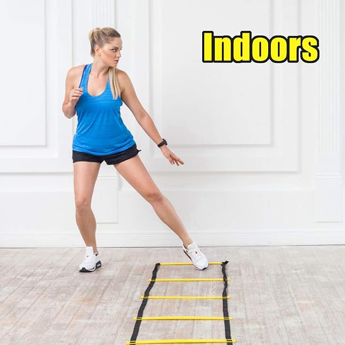 Speed Agility Training Equipment Includes 20ft Long Agility Ladder