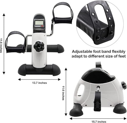 Hausse Portable Exercise Pedal Bike for Legs and Arms, Mini Exercise Peddler with LCD Display