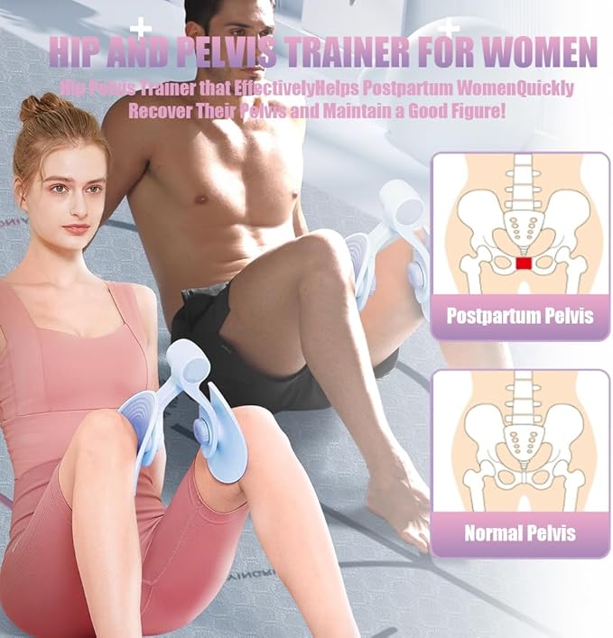 Thigh Master Thigh Exercise Equipment with 8 Shaped Resistance Band for Leg and Arm, Kegel Exercise Products for Women, Inner Thigh Exercise Equipment for Postpartum Rehabilitation