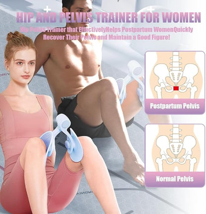 Thigh Master Thigh Exercise Equipment with 8 Shaped Resistance Band for Leg and Arm, Kegel Exercise Products for Women, Inner Thigh Exercise Equipment for Postpartum Rehabilitation