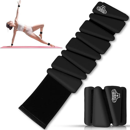 Bear Grips Wrist and Ankle Weight - Resistance Home Gym Equipment Workout Straps for Men and Women - Workout Equipment Wearable Weights Adjustable Dumbbells for Yoga, Walking, Pilates