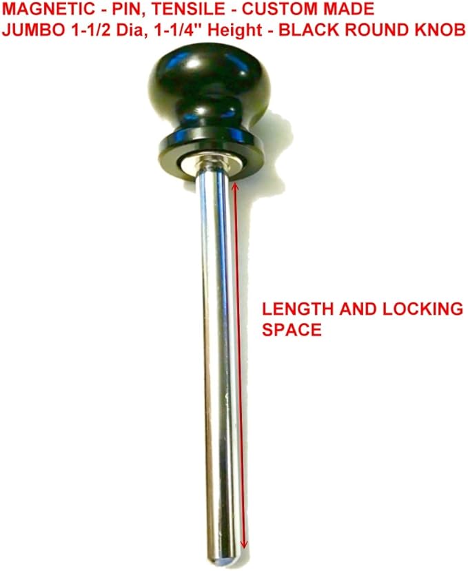 Pin Tensile 3/8 Diameter 5-1/2" Locking Space | Universal Fitness Eqpt Weight Stack Replacement SELECTOR Key | Detent Hitch PINS | Chrome Plated Steel