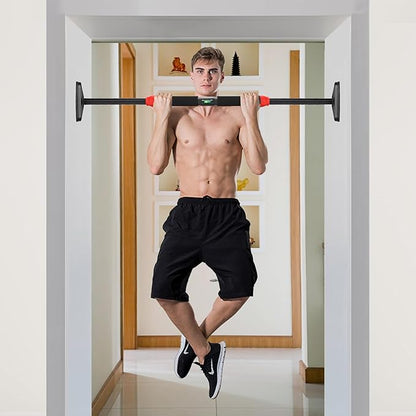 Pull Up Bar for Doorway -Pull Up Bar for Strength Training Chin up Bar without Screws - Pull-Up Bar for Upper Body Workout - Portable Pullup Bars with All Accessories