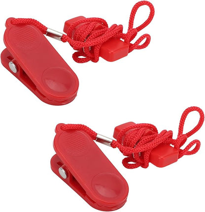 2pcs Running Machine Safety Key 14x35mm / 0.5x1.4in Treadmill