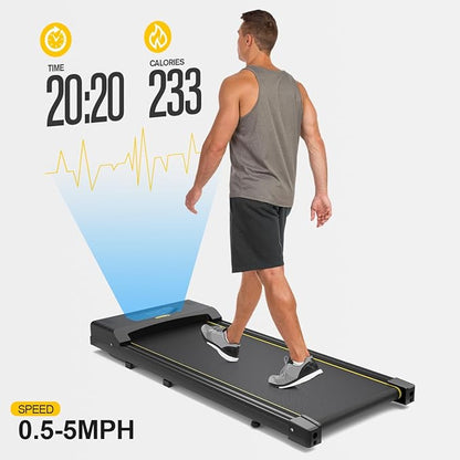 TOGOGYM Walking Pad, Walking Pad Treadmill 330 lb Capacity，3 in 1 Portable Under Desk Treadmill for Home and Office with Remote Control, LED Display