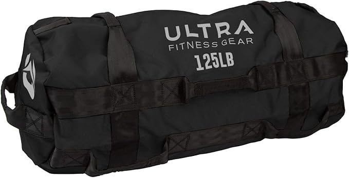 Ultra Fitness Workout Exercise Sandbags - Heavy Duty Sand-Bag, Functional Strength Training, Dynamic Load Exercises, WODs, General Fitness and Military Conditioning