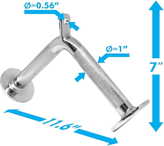 A2ZCARE Combo Tricep Press Down Cable Attachment - Cable Machine Accessories for Home Gym with Multi Option