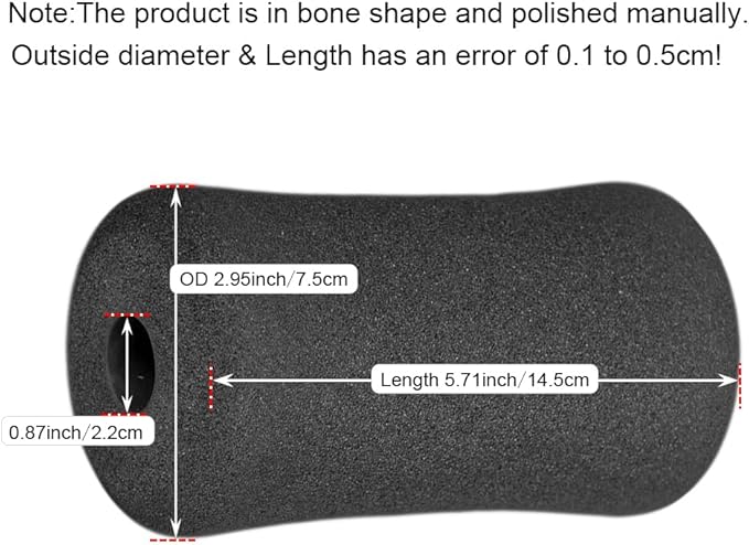 Sponge Foam Foot Pad Roller Pair, Used for Replacing Gym Exercise Equipment, Suitable for 1-inch Rod (Foam 5.71" X 2.95" Od X 0.87" Id)