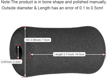 Sponge Foam Foot Pad Roller Pair, Used for Replacing Gym Exercise Equipment, Suitable for 1-inch Rod (Foam 5.71" X 2.95" Od X 0.87" Id)