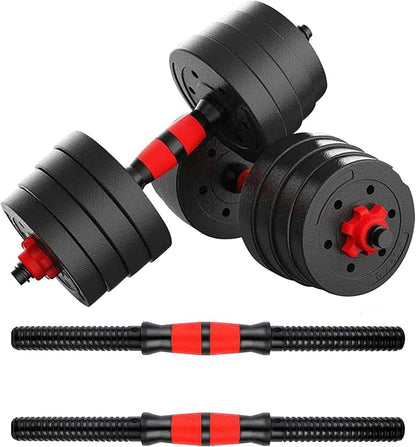 Dumbbell Bars Adjustable Dumbbell Weight Set Barbell Lifting - 2 x 15.74in Bars and 1 x 15.74in Connecting Rods for Gym Home