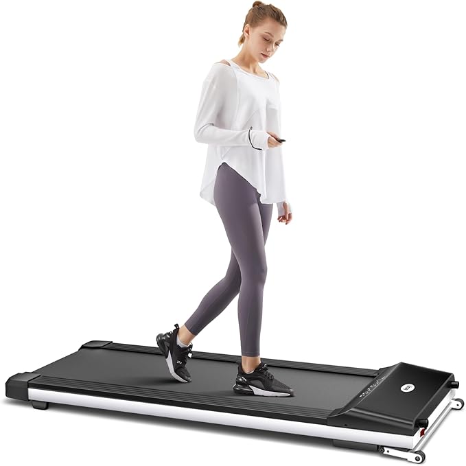 UMAY 512 Walking Pad, 512N Under Desk Treadmill, P1 Small Treadmill, Ultra Quiet Walking Treadmills for Home Office with Remote Control, SPAX APP and LED Display, Installation-Free