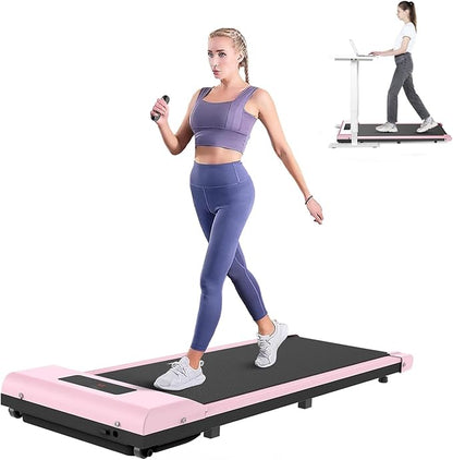 Walking Pad Treadmill, 6.2MPH Portable Under Desk Treadmills for Home Office, 3 in 1, No Assembly Required, Remote Control, 300 Lb Capacity