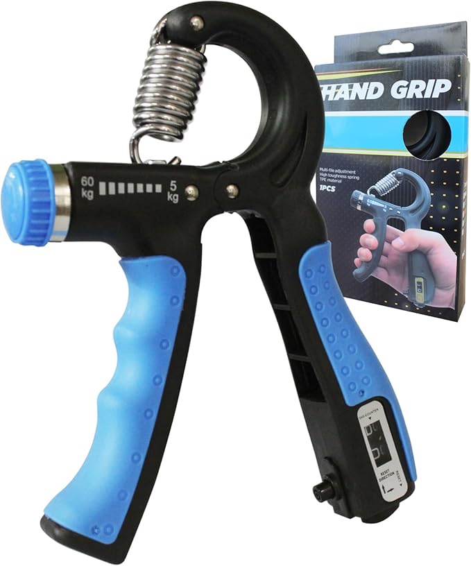 Grip Strength Trainer Adjustable Resistance 22-132 Lbs Hand Grip Strengthener Forearm Exerciser with Counter