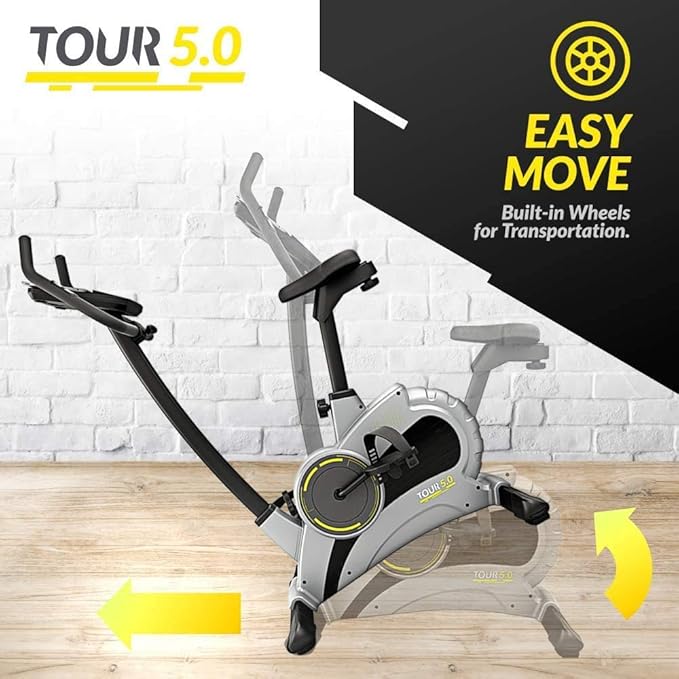 Bluefin Fitness TOUR 5.0 Exercise Bike Home Gym Equipment & Exercise Machine,Bluetooth & App, Ultimate Fat Loss, Get Fit at Home