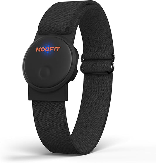 moofit HW401 Heart Rate Monitor Armband, IP67 Waterproof, Support Bluetooth/ANT+, Rechargeable Optical Heart Rate Sensor Bracelet Works with Wahoo, Strava, Elite HRV