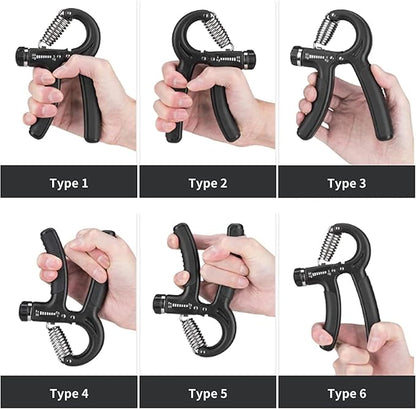 Grip Strength Trainer Forearm Strengthener Adjustable Gripper Hand Exercises 11-132 Lbs Hand Strengthening Devices For Gym Home And Workout Daily Portable Fitness Tool