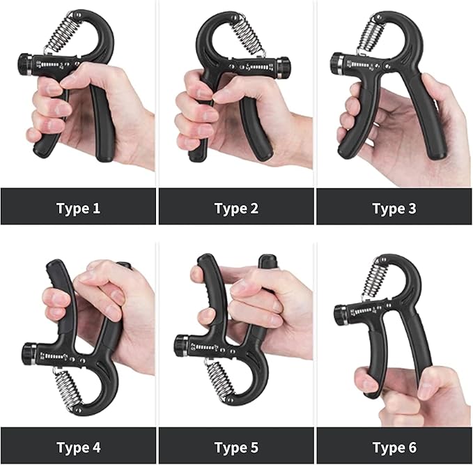 Grip Strength Trainer Forearm Strengthener Adjustable Gripper Hand Exercises 11-132 Lbs Hand Strengthening Devices For Gym Home And Workout Daily Portable Fitness Tool